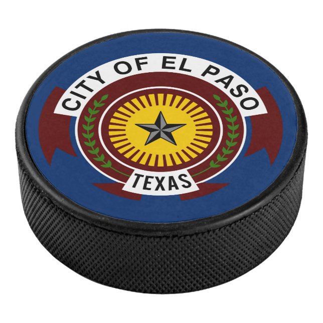 Drapeau de la ville d'El Paso, Texas Hockey Puck (3/4/2016 12:00:00 AM)