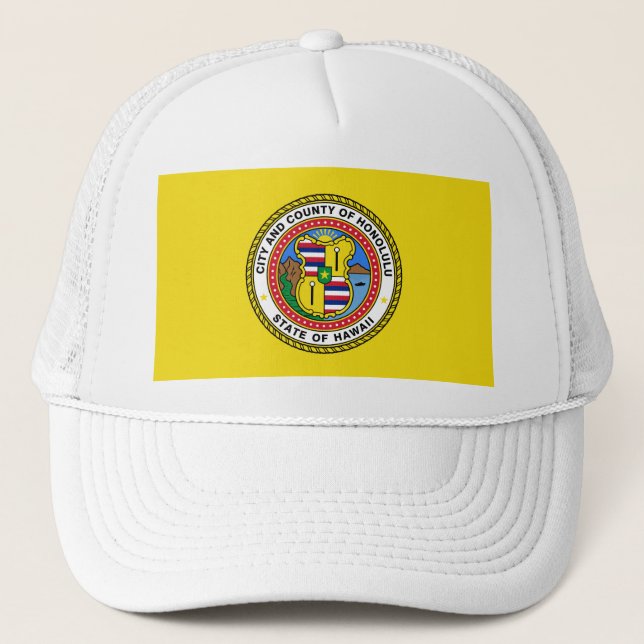 Drapeau de la ville d'Honolulu, Hawaii Casquette e (Devant)