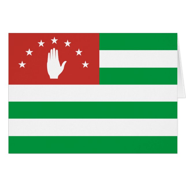 Drapeau de l'Abkhazie patriotique (Devant horizontal)