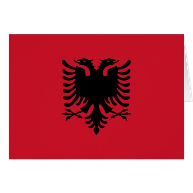 Drapeau de l'Albanie (Devant horizontal)