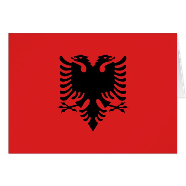 Drapeau de l'Albanie (Devant horizontal)