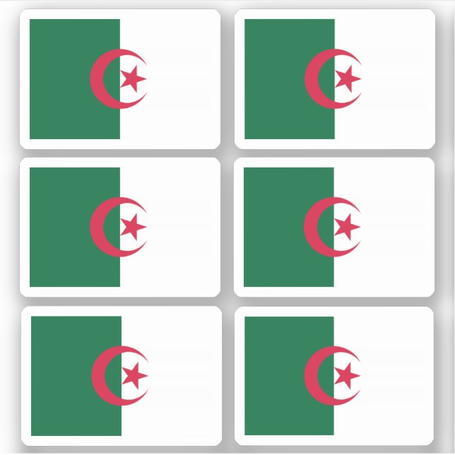 Drapeau de l'Algérie - une collection Sticker (Devant)