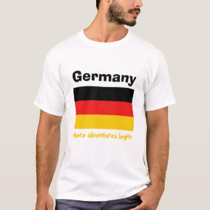 Drapeau de l'Allemagne + Carte + T-shirt des