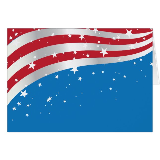 Drapeau de l'Amérique (Devant horizontal)