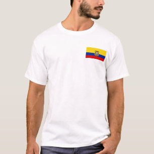 Drapeau de l'Equateur et T-shirt de carte