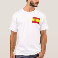 Drapeau de l'Espagne et T-shirt de carte