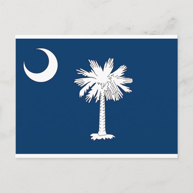 Drapeau de l'État de Caroline du Sud Carte postale (Devant)