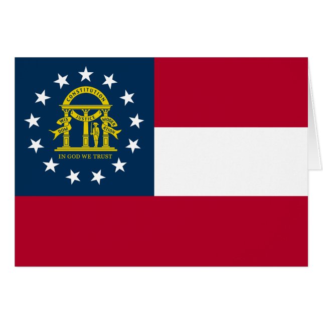 Drapeau de l'État de Géorgie (Devant horizontal)