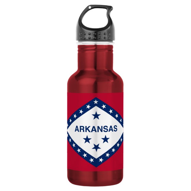 Drapeau de l'État de l'Arkansas Bouteille de la li (Devant)