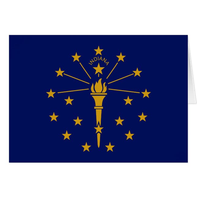 Drapeau de l'État de l'Indiana (Devant horizontal)