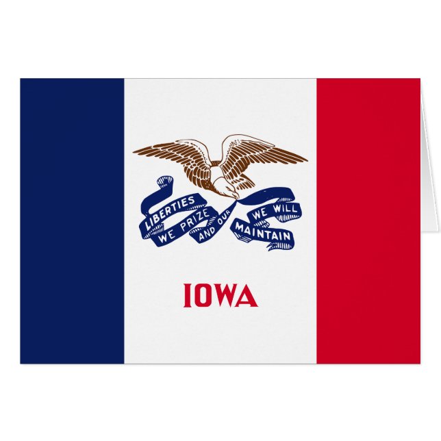 Drapeau de l'État de l'Iowa (Devant horizontal)