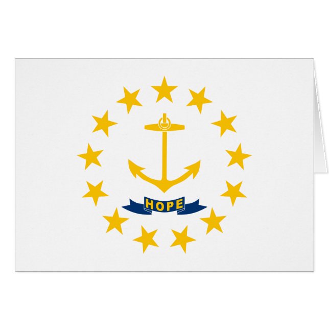 Drapeau de l'État de Rhode Island (Devant horizontal)