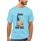 Drapeau de l'État d'Idaho avec un t-shirt avec doi