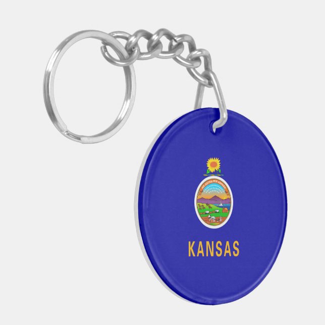 Drapeau de l'État du Kansas (Devant gauche)