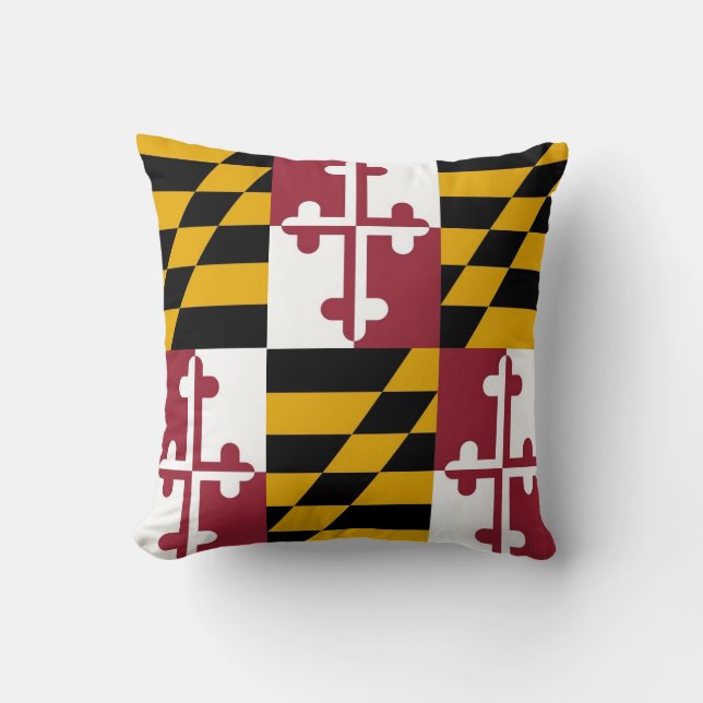 Drapeau de l'État du Maryland Coussin américain Mo (Recto)