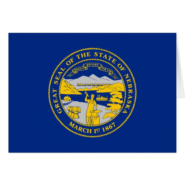 Drapeau de l'État du Nebraska (Devant horizontal)