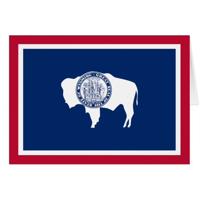 Drapeau de l'État du Wyoming (Devant horizontal)