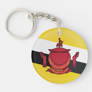 Drapeau de l'icône ronde de Brunei