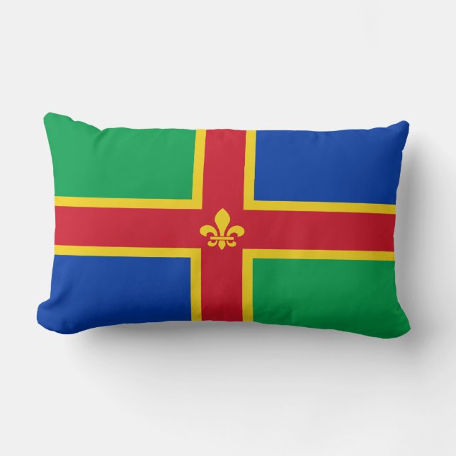 Drapeau de Lincolnshire Lumbar Coussin (Recto)