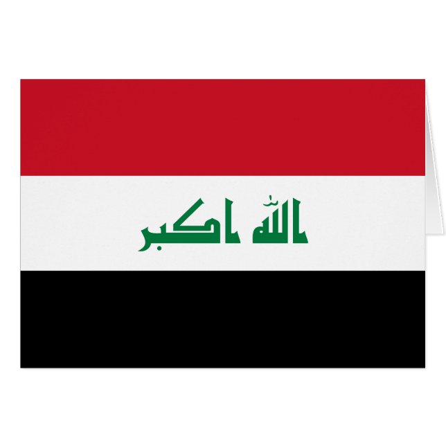 Drapeau de l'Irak (Devant horizontal)