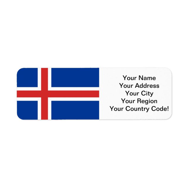 Drapeau de l'Islande (Devant)