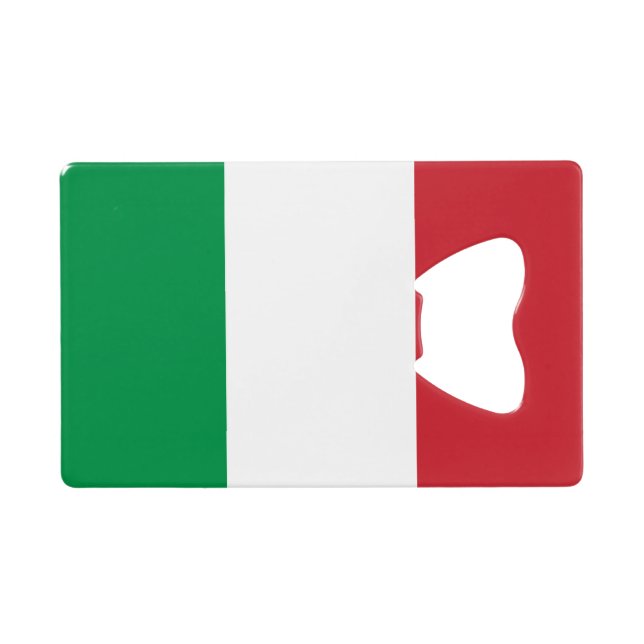 Drapeau de l'Italie Carte de crédit Bottle Opener (Dos Horizontal)
