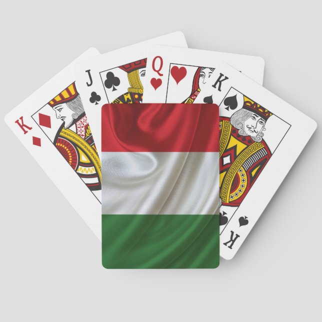 Drapeau de l'Italie jeu de cartes (dos)