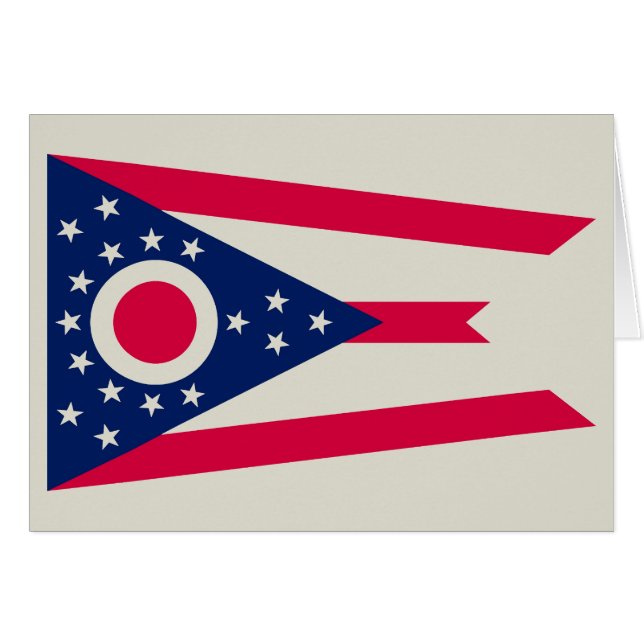 Drapeau de l'Ohio : la bannière Buckeye State (Devant horizontal)