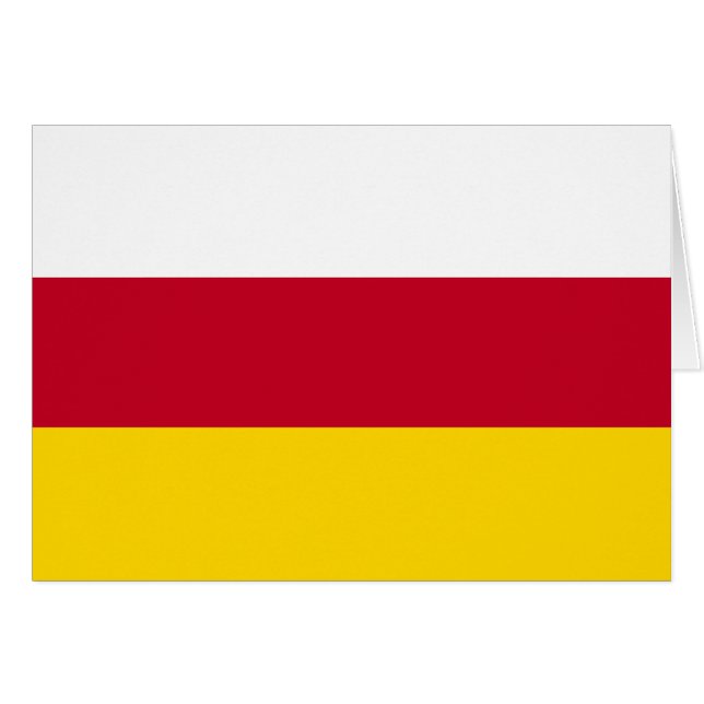 Drapeau de l'Ossétie du Nord (Devant horizontal)