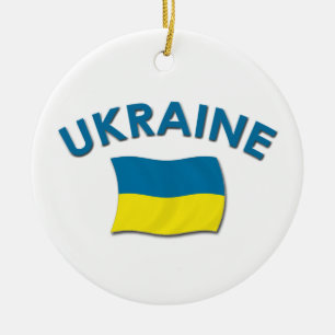 Drapeau de l'Ukraine - ornement