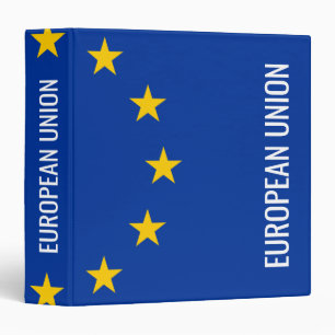 Drapeau de l'Union européenne 3 classeur du bureau