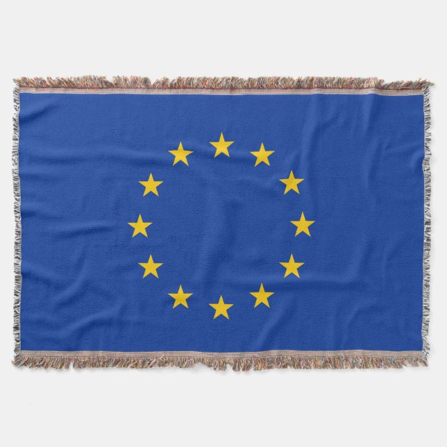 Drapeau de l'Union européenne Jetez la couverture (Devant)