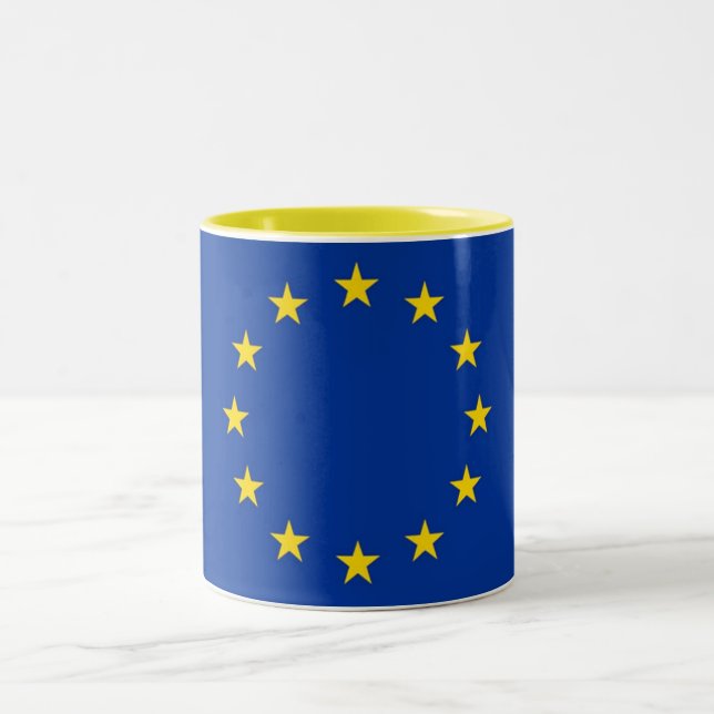 Drapeau de l'Union européenne Mug (Centre)