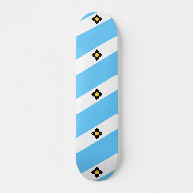 Drapeau de Madison, Wisconsin Skateboard (Devant)