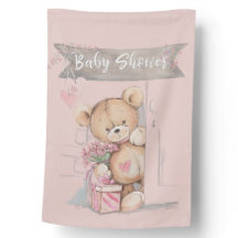 Adorable Aquarelle Baby shower Ours En Teddy