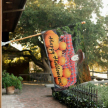 Bonne Halloween Scarecrow et Citrouilles