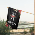 Fleurs de Boho Noir Salon à cheveux ouverts