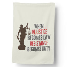 L'injustice devient une citation de résistance