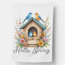 Oiseaux de printemps adorables Floral