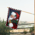 Retro Vintage Santa Claus Noël Tartan Holiday