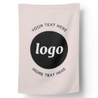 Simple Logo et Texte Entreprise Rose Pâle