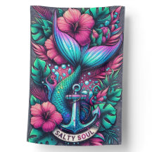 Whimsical Salty Soul Mermaid Ancre