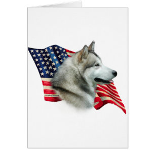 Drapeau de malamute de l'Alaska