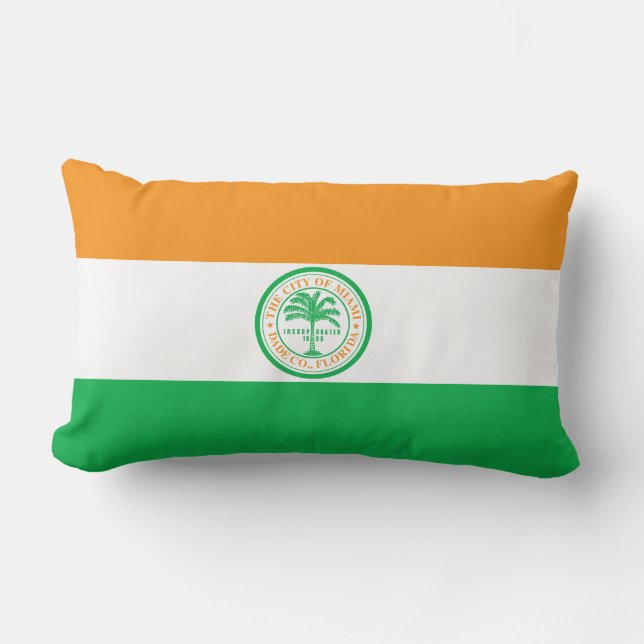 Drapeau de Miami, Floride Lumbar Coussin (Recto)