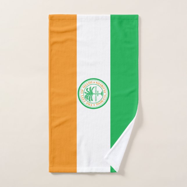 Drapeau de Miami, Floride Serviette à main (Serviette à main)