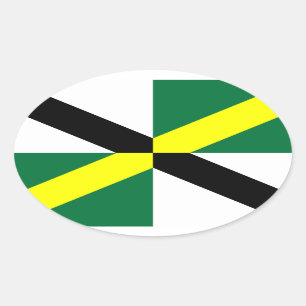 Drapeau de Monterey, Californie Sticker ovale