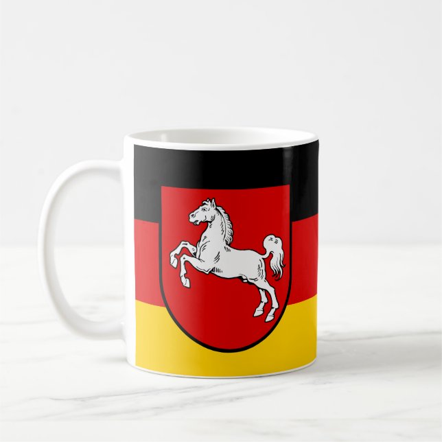 Drapeau de Mug de café de Basse-Saxe (Gauche)