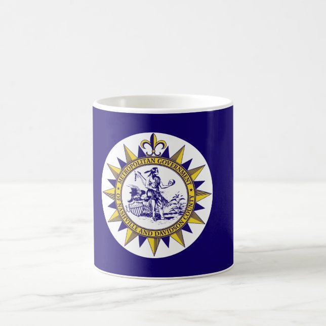 Drapeau de Nashville, Tennessee Coffee Mug (Centre)