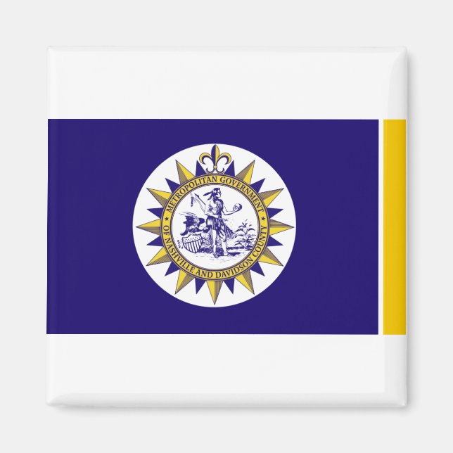 Drapeau de Nashville, Tennessee Magnet (Devant)