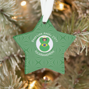 Drapeau de Noël brésilien personnalisé